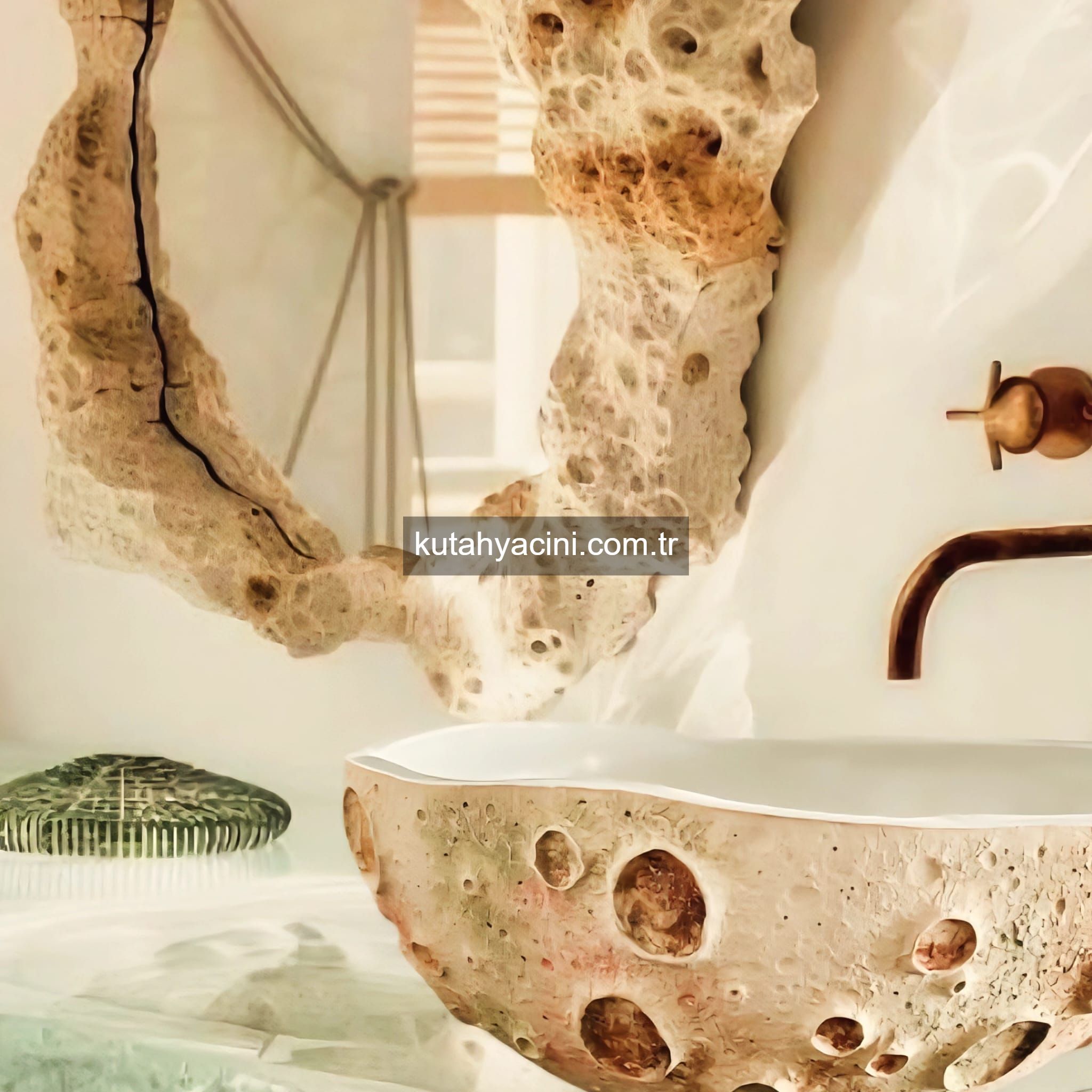 Porselen El Dekor Çinili Lavabo-105 İstenilen Ebatta 50-60cm ye Kadar yapılabilir